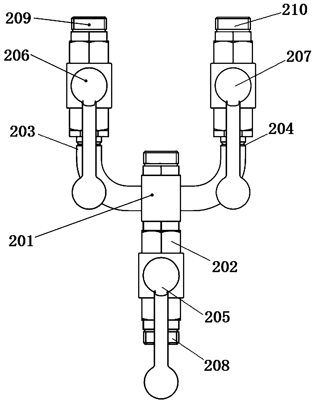 Waterway control assembly and method for rope core drilling rig