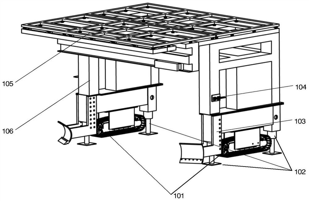 Crawler-type gantry drilling and anchoring robot