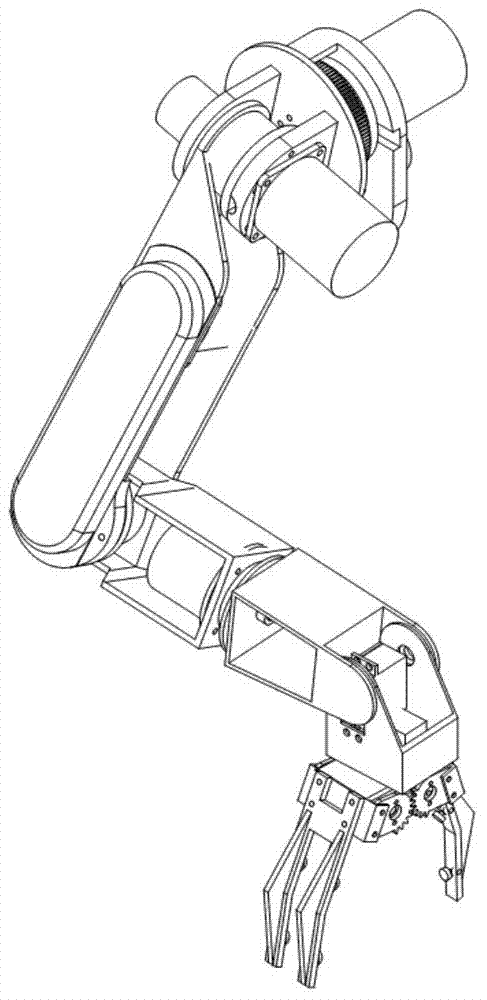 Human-simulated mechanical arm