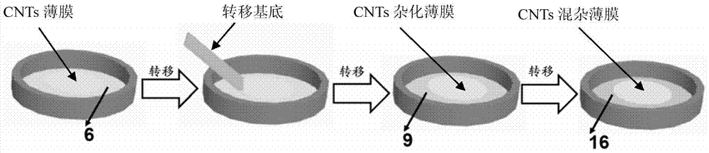 Self-supporting ultra-thin transparent conductive carbon nanotube film and its preparation method and application