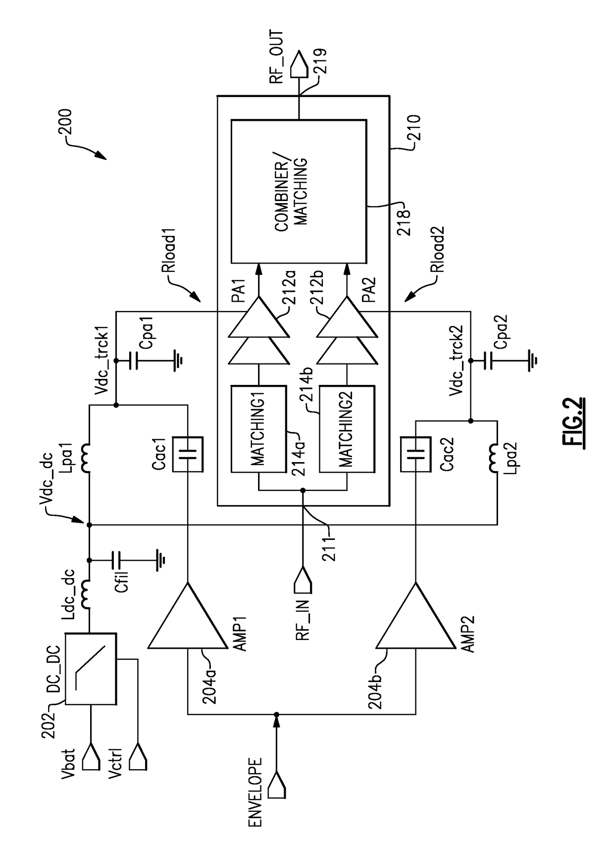 Envelope tracking for high power amplifiers