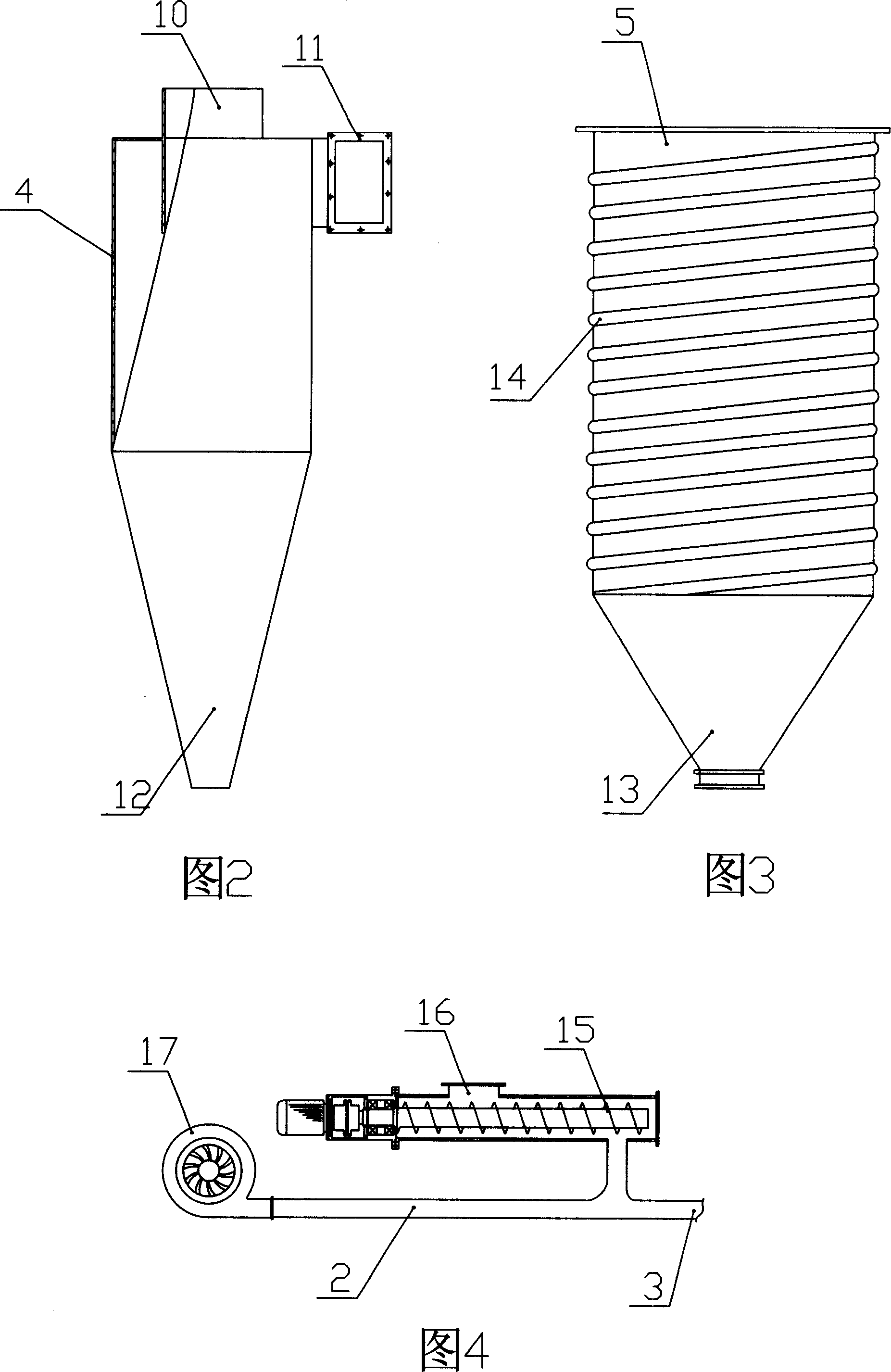 Method for continuous drying regenerative piece of polyester bottle, and dedicated drying equipment