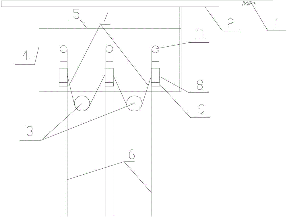 Construction method of protection device for underground pipeline during shield excavation