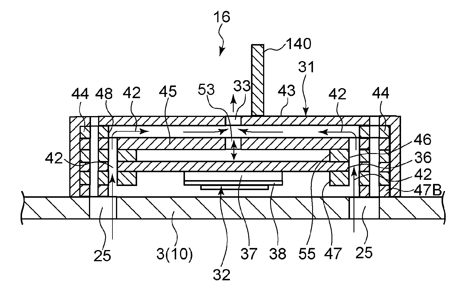 Piezoelectric pump, cooling device, and electronic apparatus