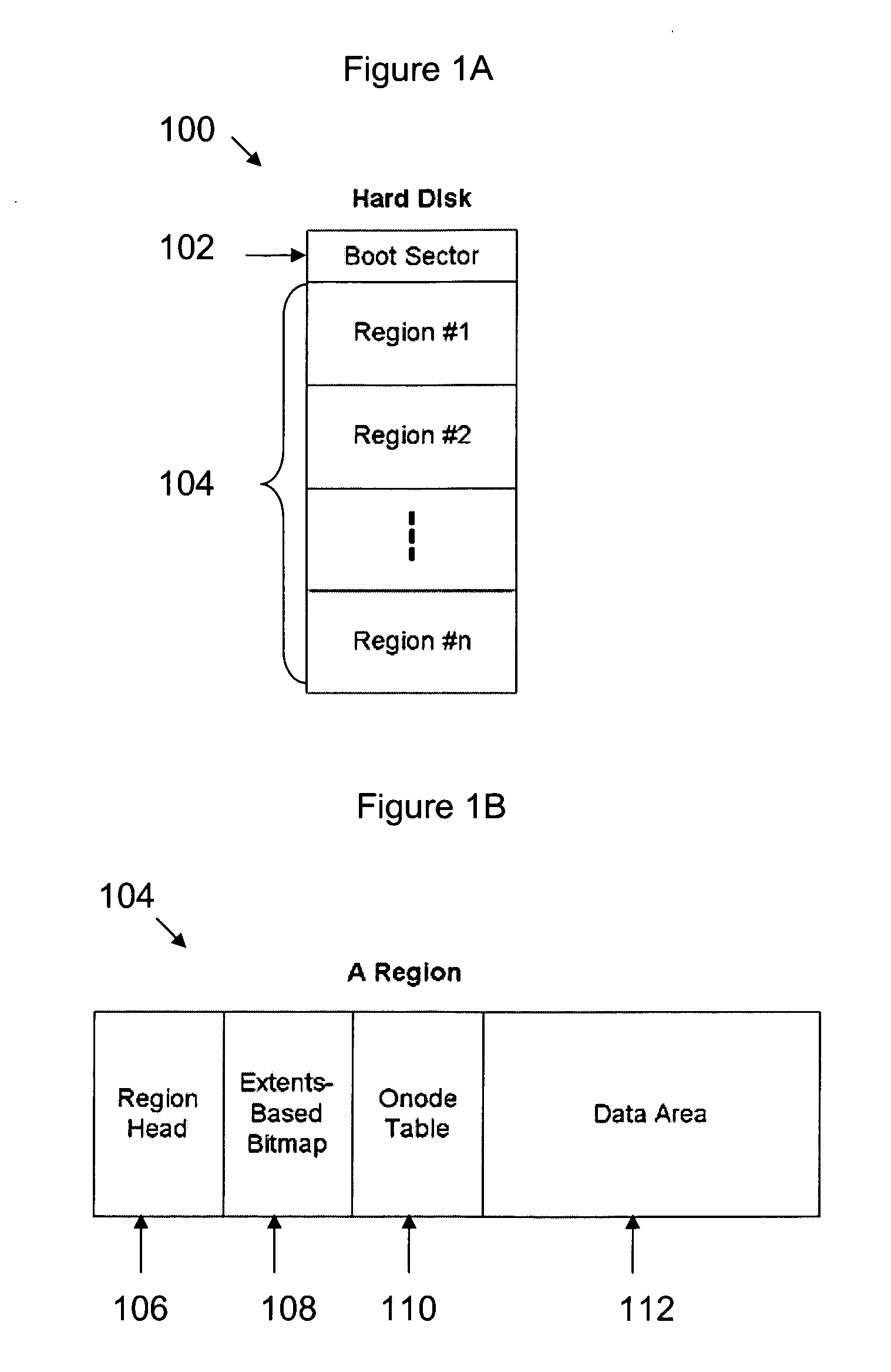 File system for a storage device, methods of allocating storage, searching data and optimising performance of a storage device file system