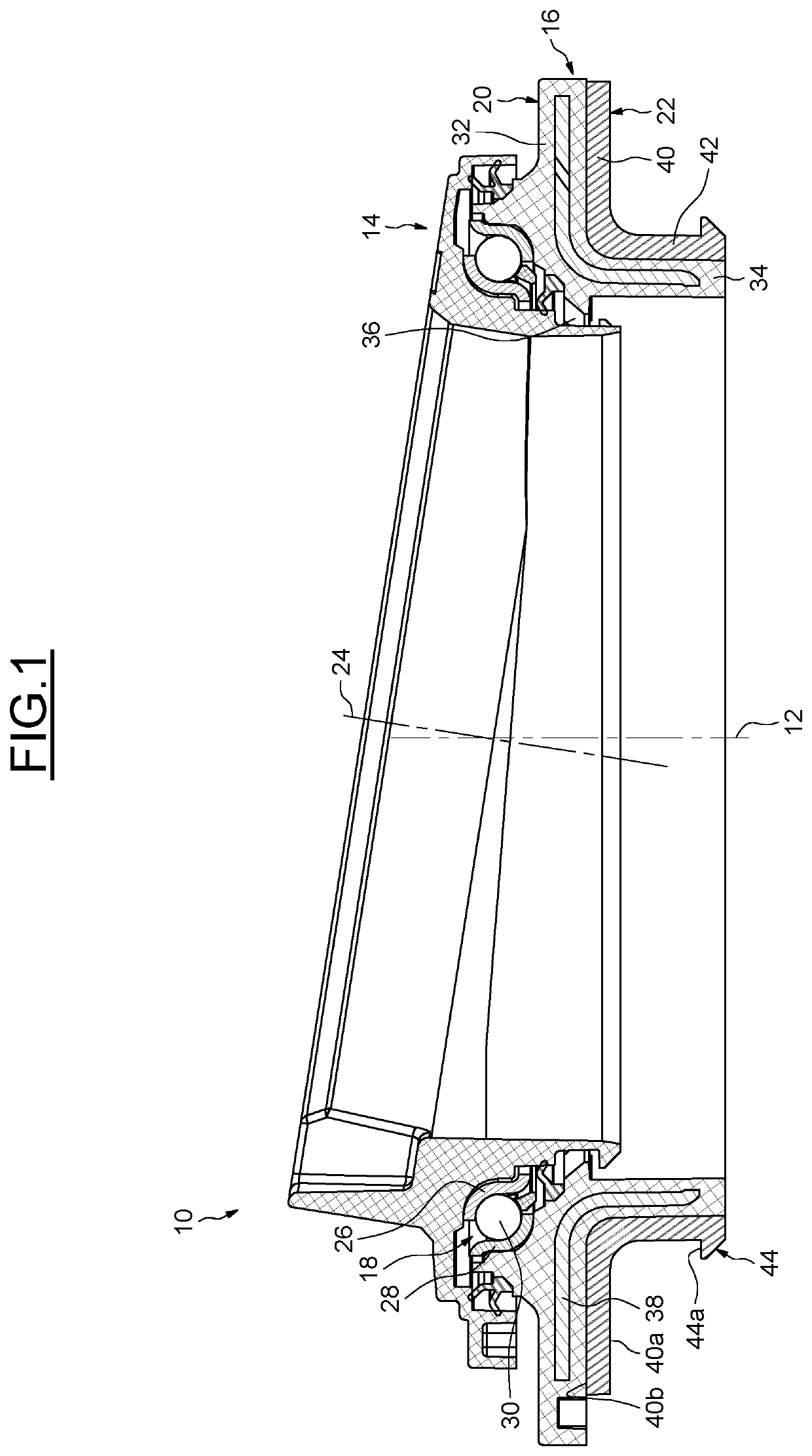 Suspension thrust bearing device with dust boot retainer