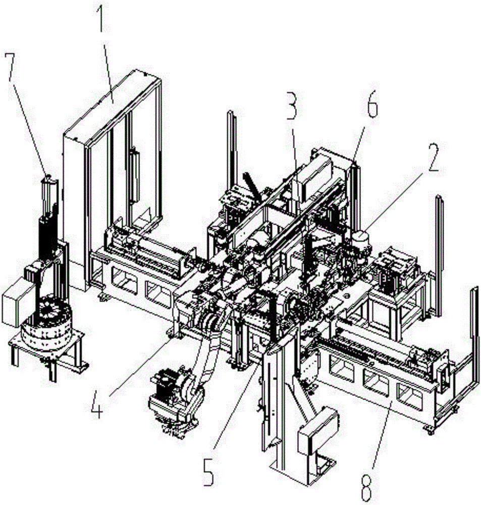 Magnetic shoe stator assembly machine for increasing utilization rate of equipment