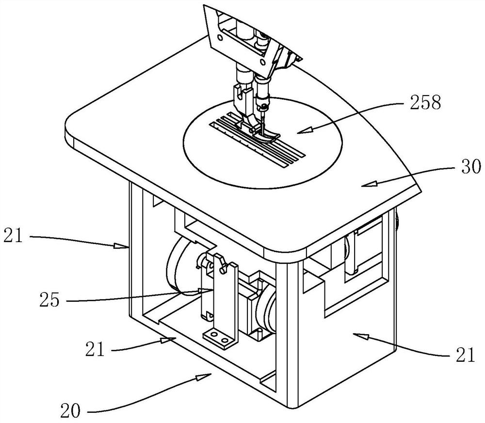 Feed dog assembly of separated sewing machine