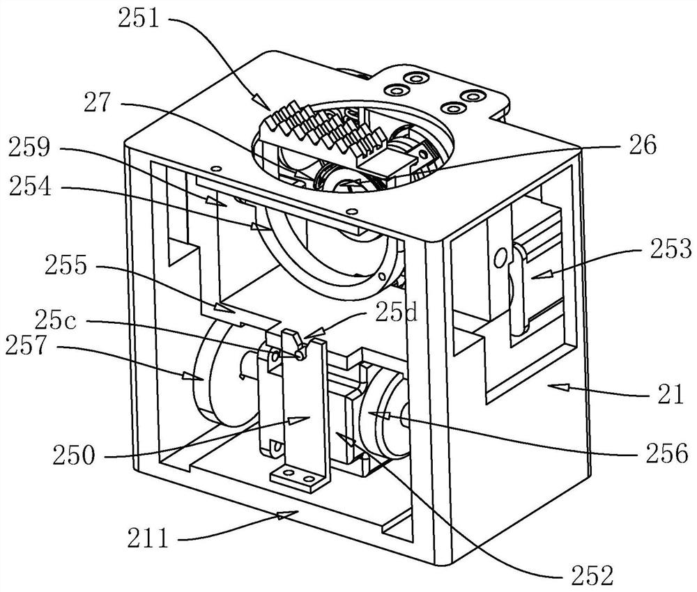 Feed dog assembly of separated sewing machine