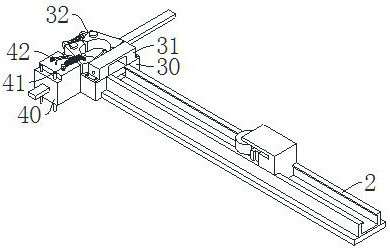 Thrust device of guy rope hanging basket for bridge construction