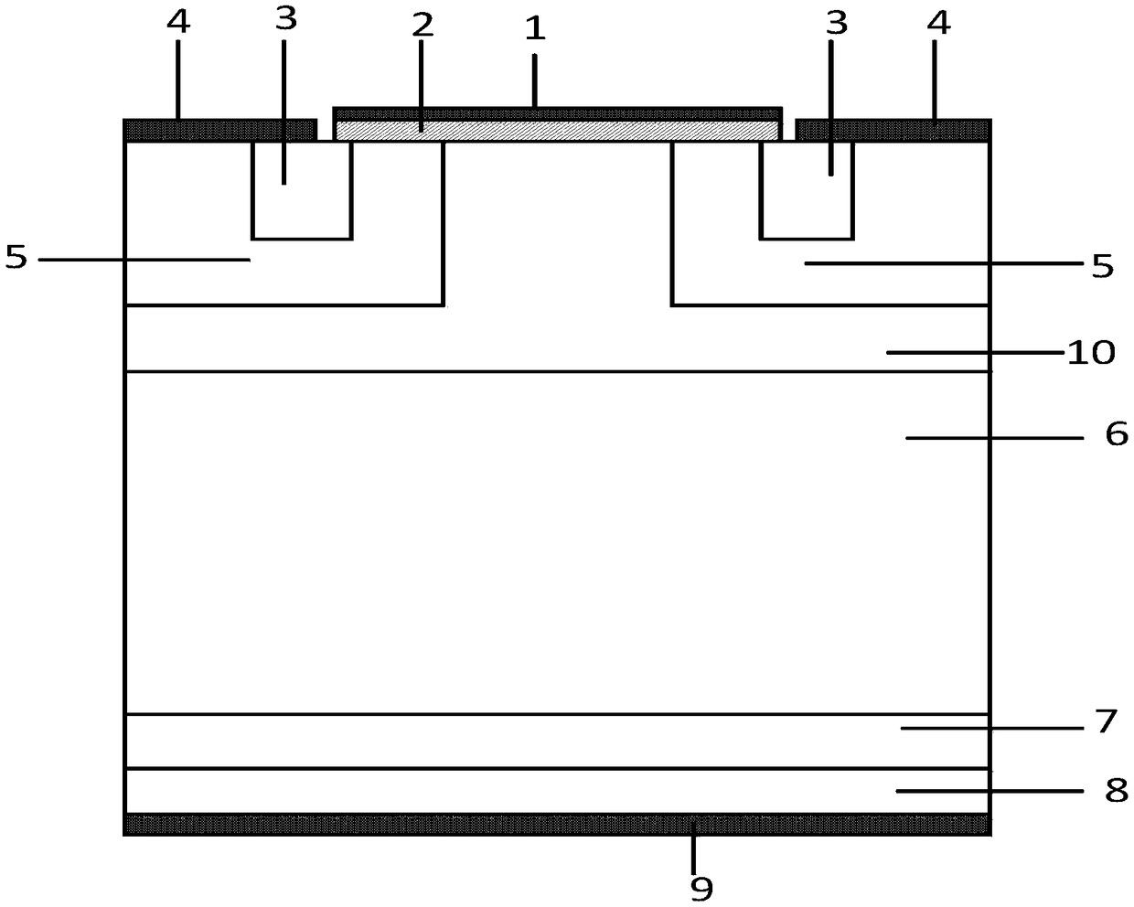 A planar insulated gate bipolar transistor and a preparation method thereof