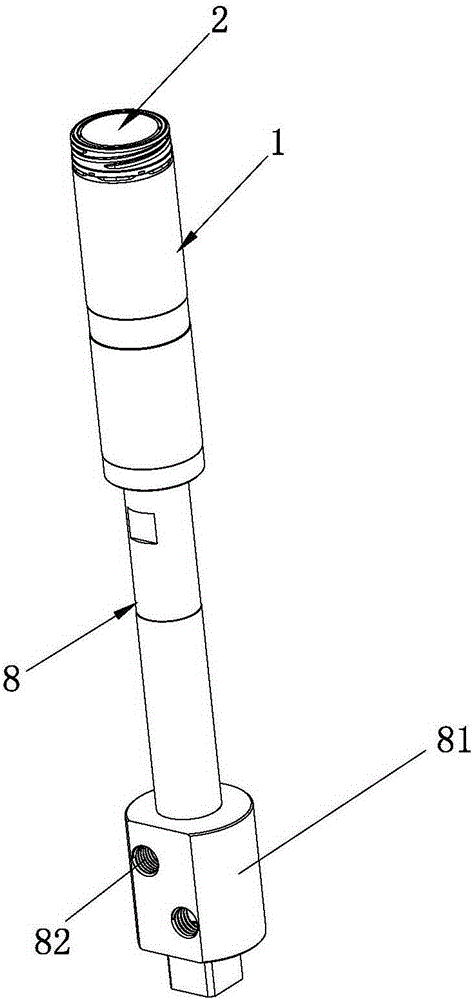 Quick cooling mould for plastic molding cover and processing process for threaded core