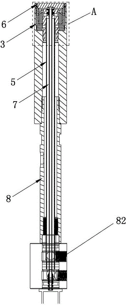 Quick cooling mould for plastic molding cover and processing process for threaded core