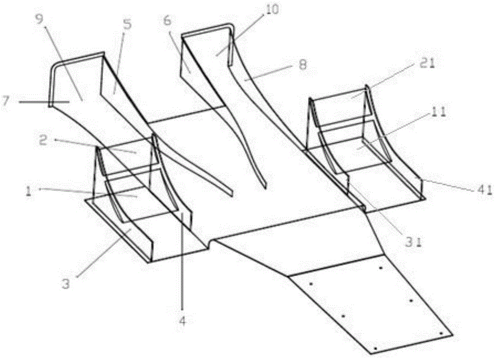 Integrated formula car diffuser with additional side wings