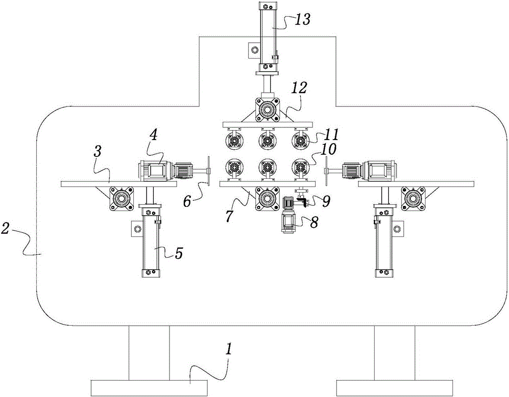 Fixed-length cutting machine for tiles of glass fiber reinforced plastics workshop