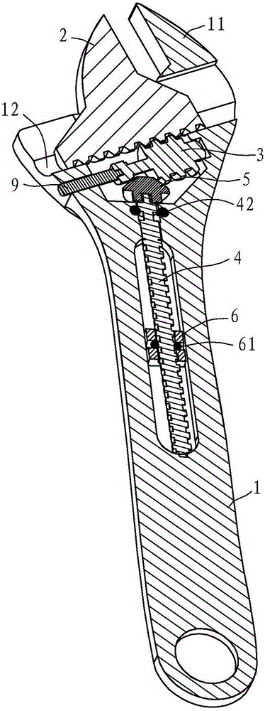 Adjustable wrench