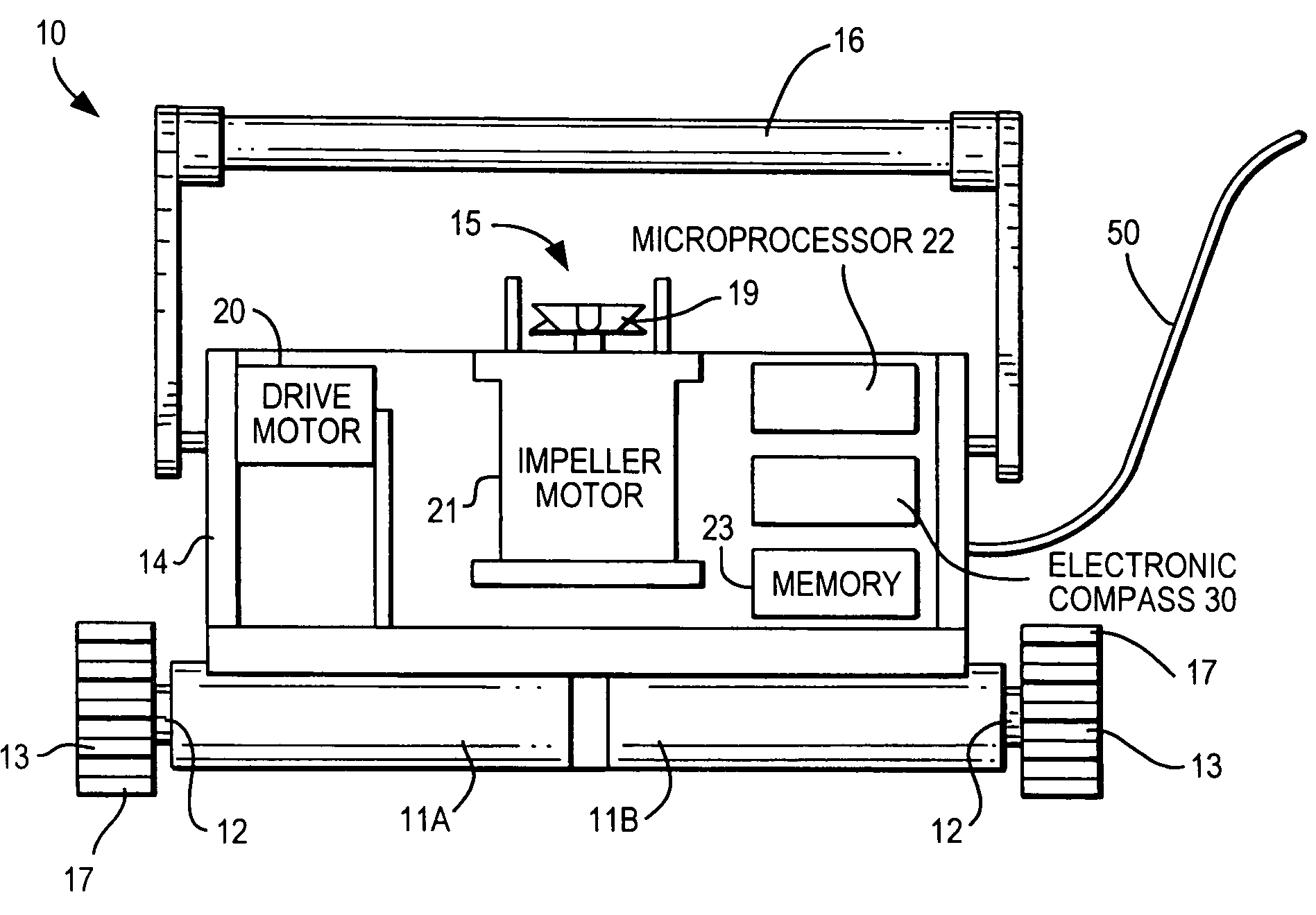 Method for controlling twisting of pool cleaner power cable