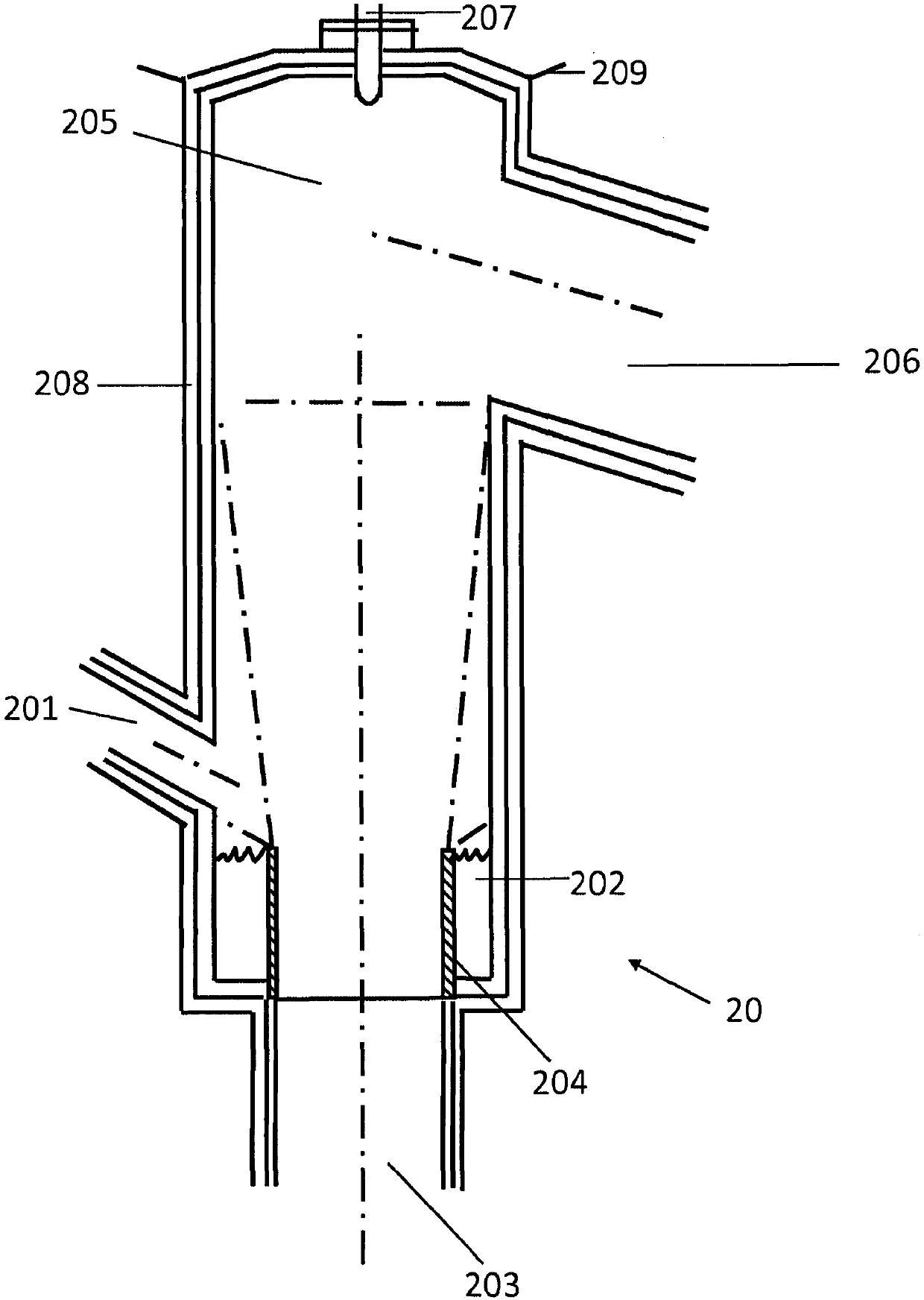 Process and system for thermal treatment of granular solids