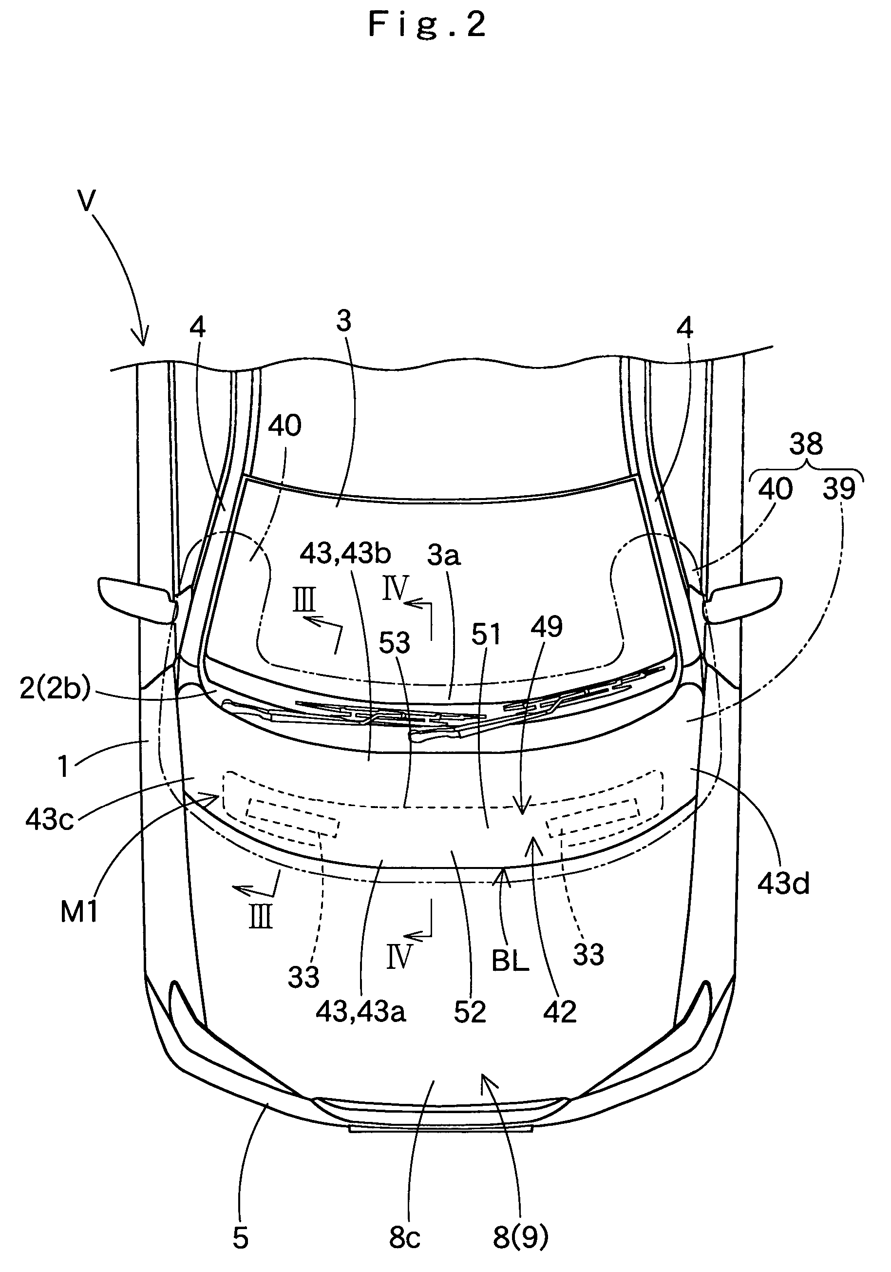 Pedestrian airbag system