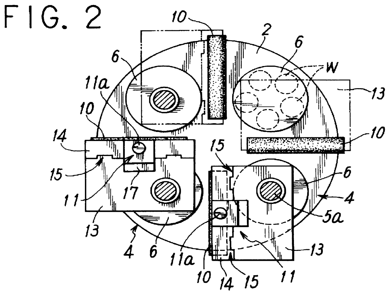 Single side work polishing apparatus