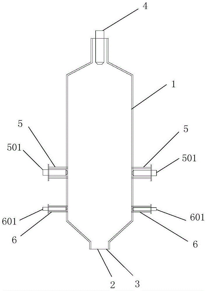 A kind of gasification furnace and its application, gasification method of carbonaceous material