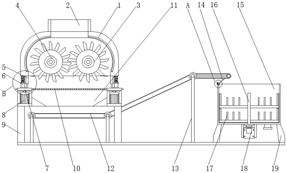 Building waste residue concrete production device and process