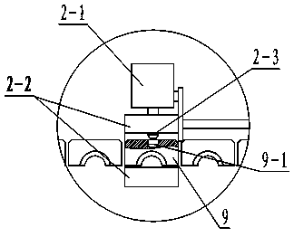 Oil cylinder drive type feeding device for multi-station internal thread tapping equipment for sleeves