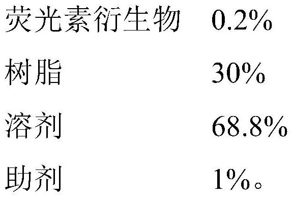 Concealed fluorescent anti-counterfeiting ink as well as preparation method and application thereof