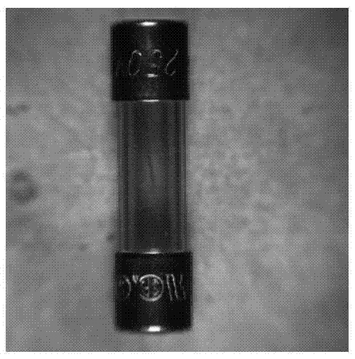 Method and device for detecting quality defects of mark on glass fuse tube products