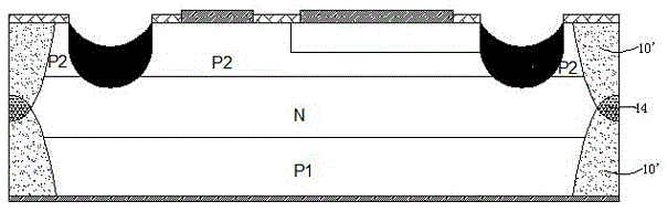 Thyristor chip with seven-layer p-n junction isolation structure and preparation method of thyristor chip