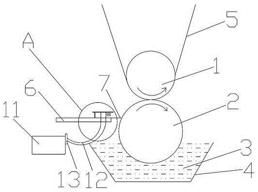 Printing knife rest system based on intaglio printing and working method thereof