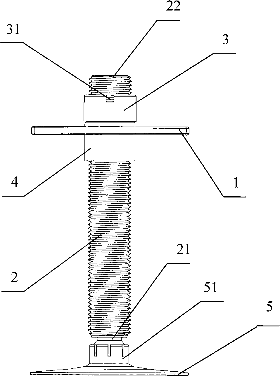 Free access floor support and method for mounting floor using the same