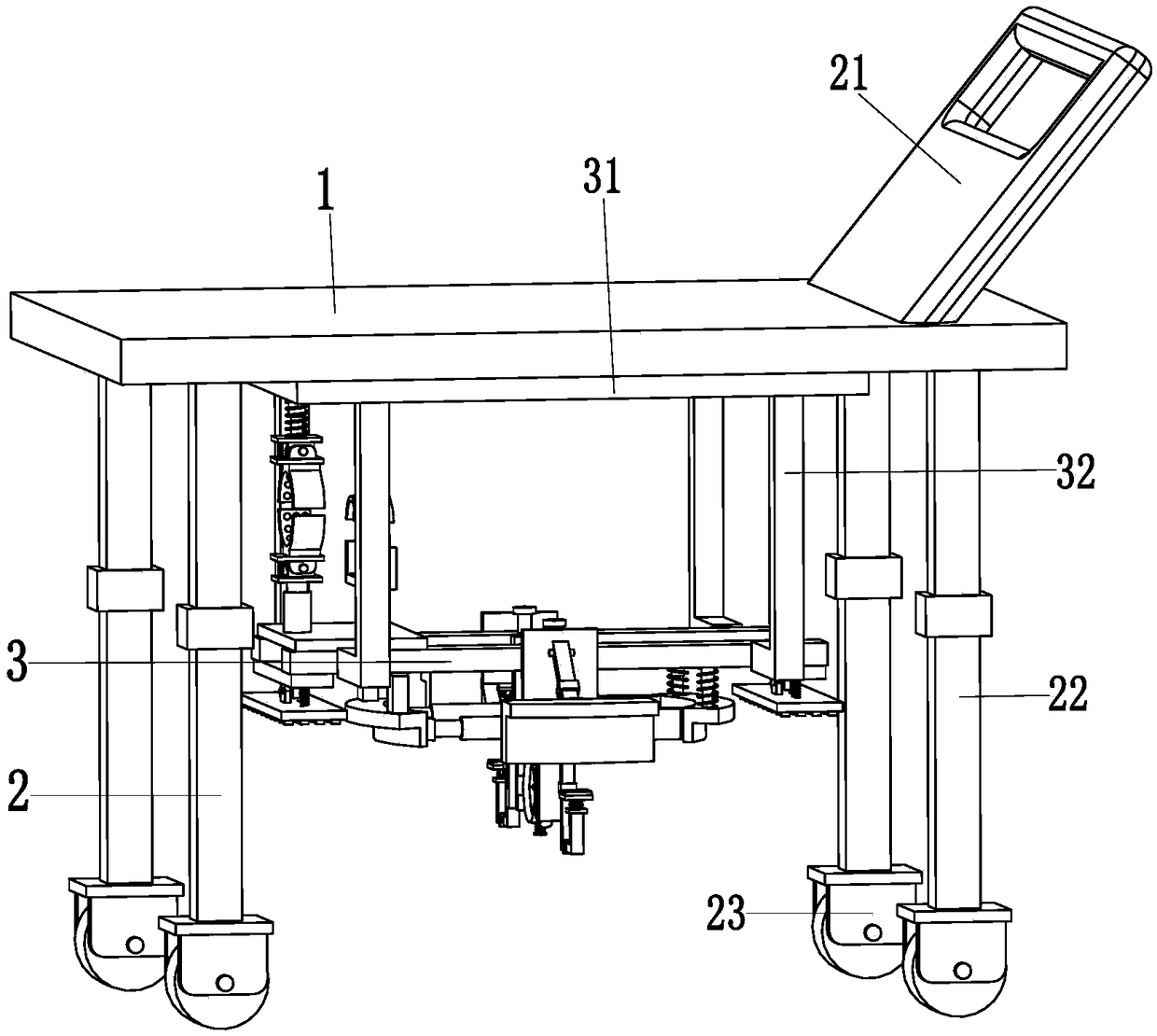 Automatic paying-off construction trolley for power cable well