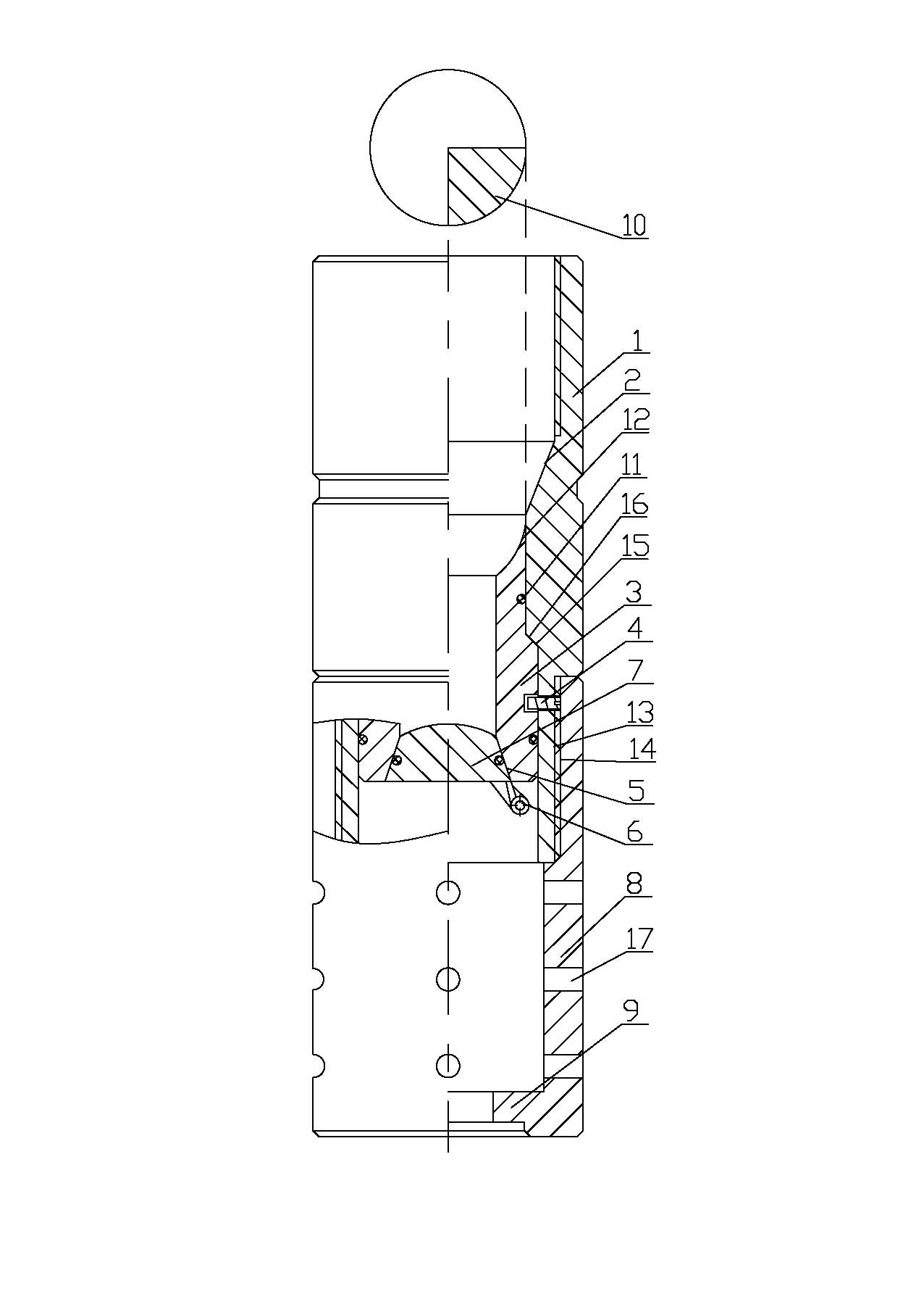 Pitching pressure-out opening oil tube constant-pressure floating valve