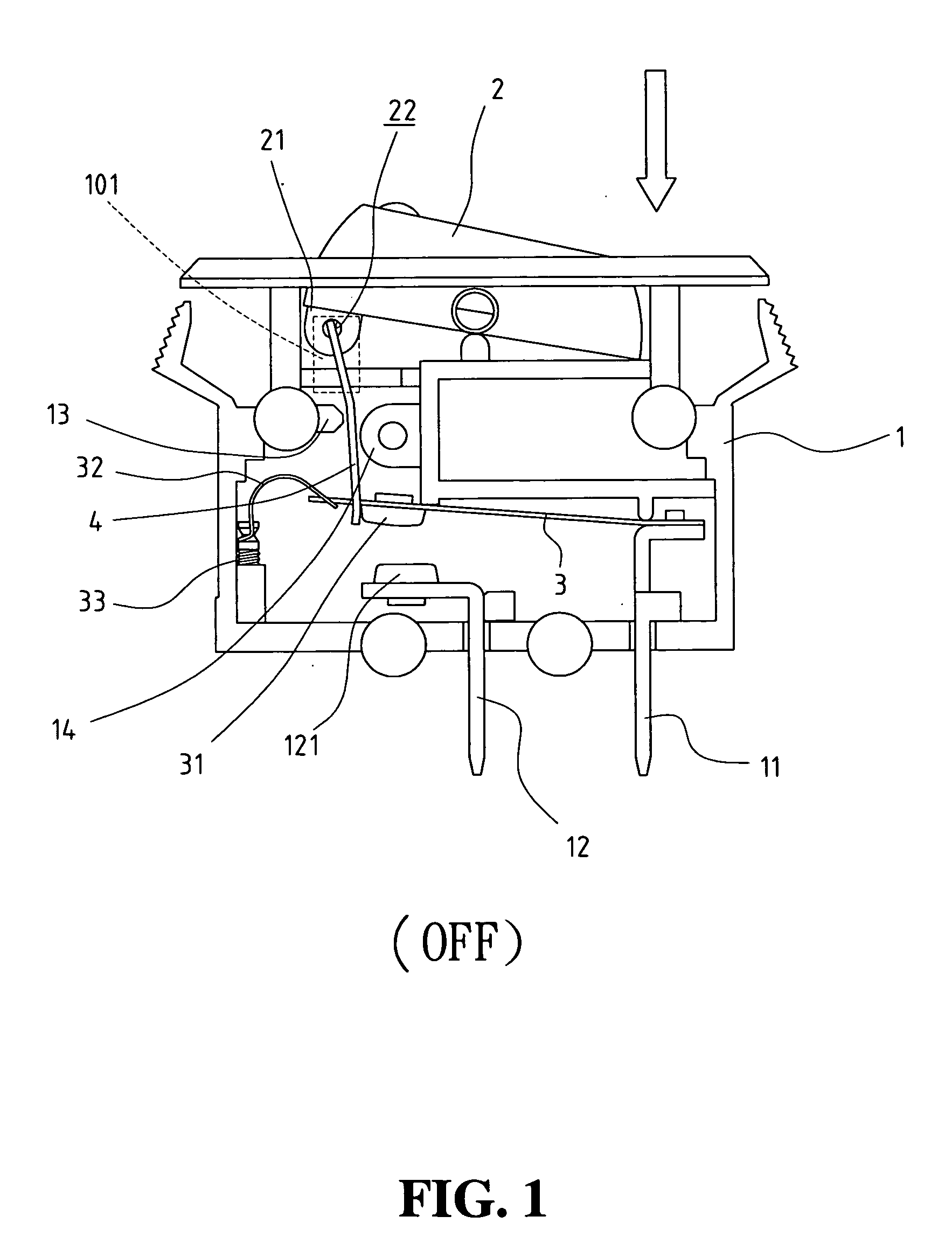 Mechanism for ensuring bimetallic plate to be deformed without barrier