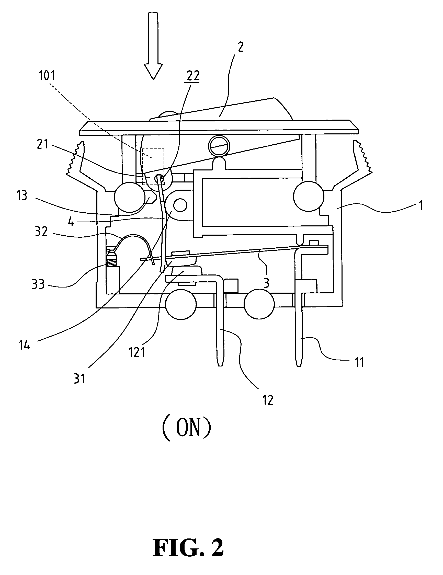 Mechanism for ensuring bimetallic plate to be deformed without barrier