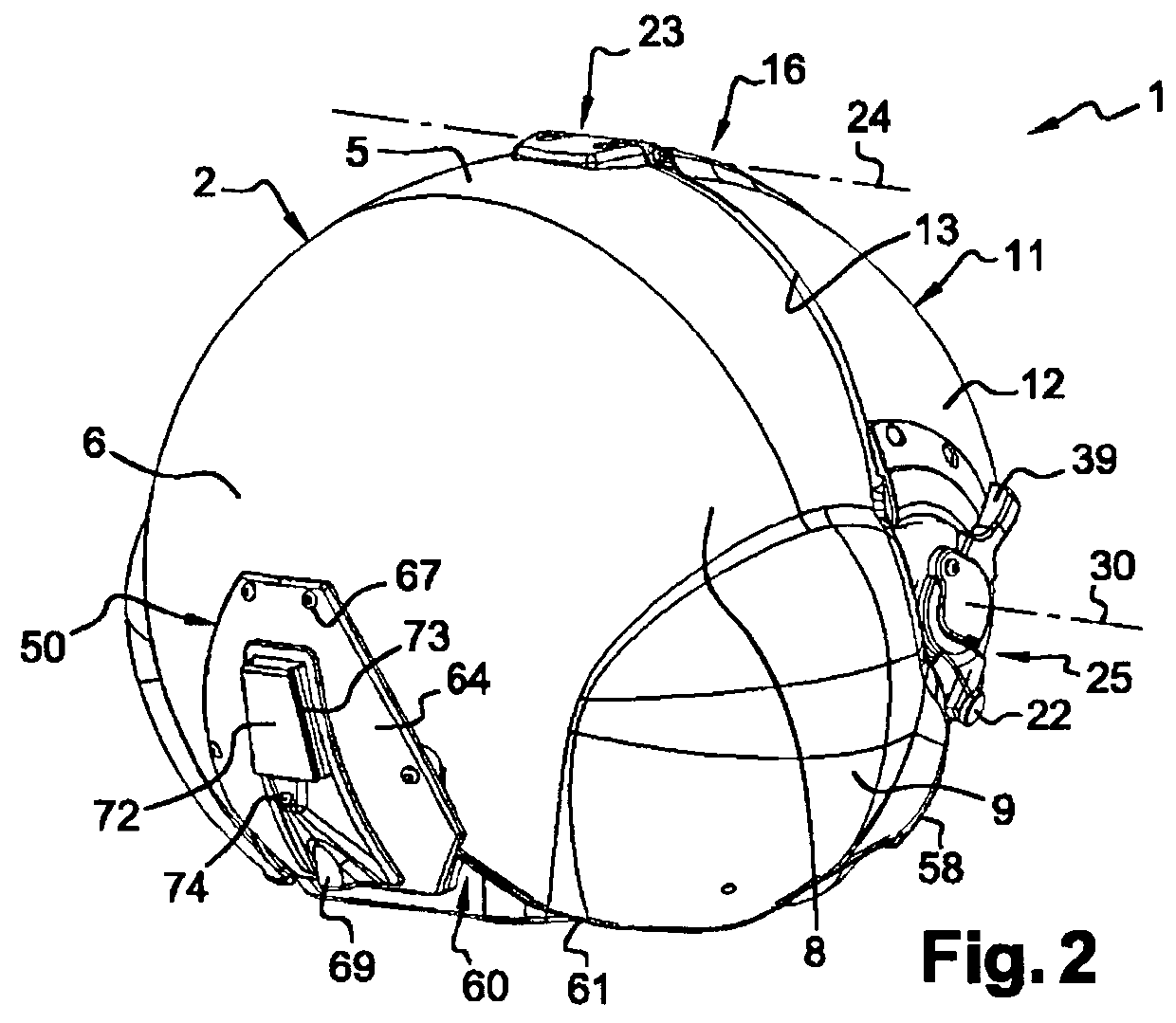 Protective helmet