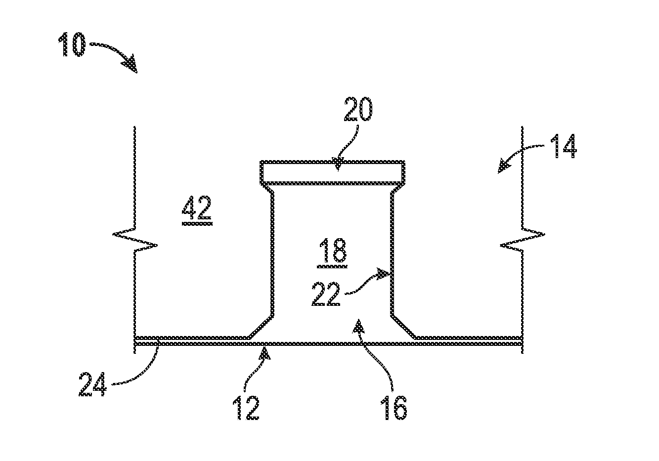 Elastic retaining assembly for matable components and method of assembling