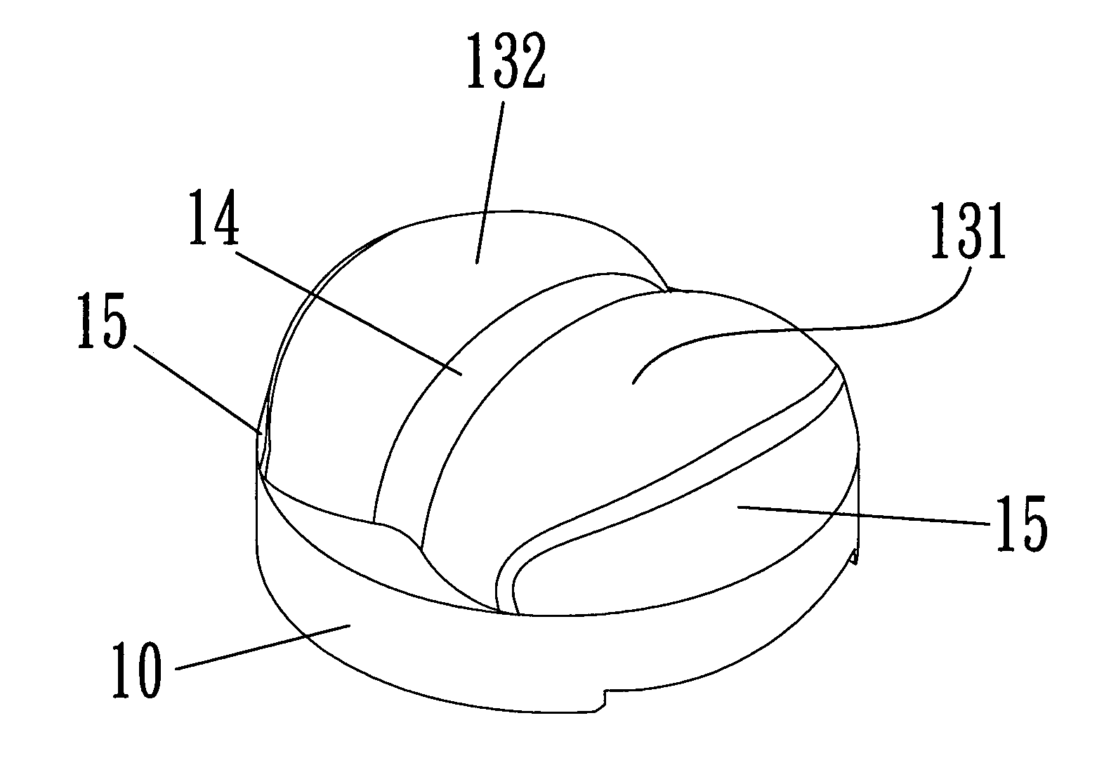 Two-side asymmetric light-shift illuminating lens body