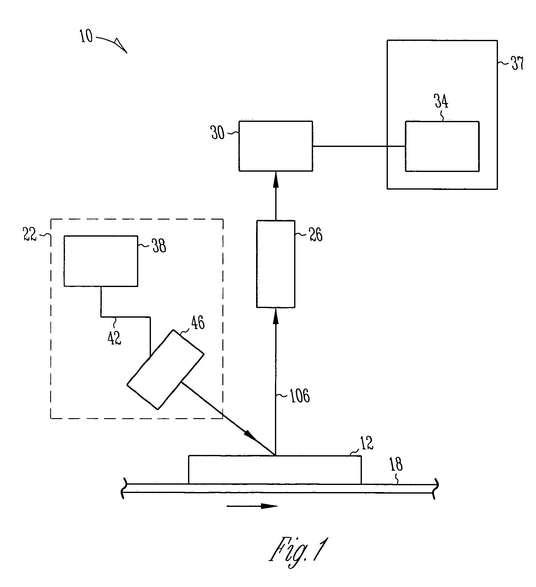 System and method for detecting an object on a moving web