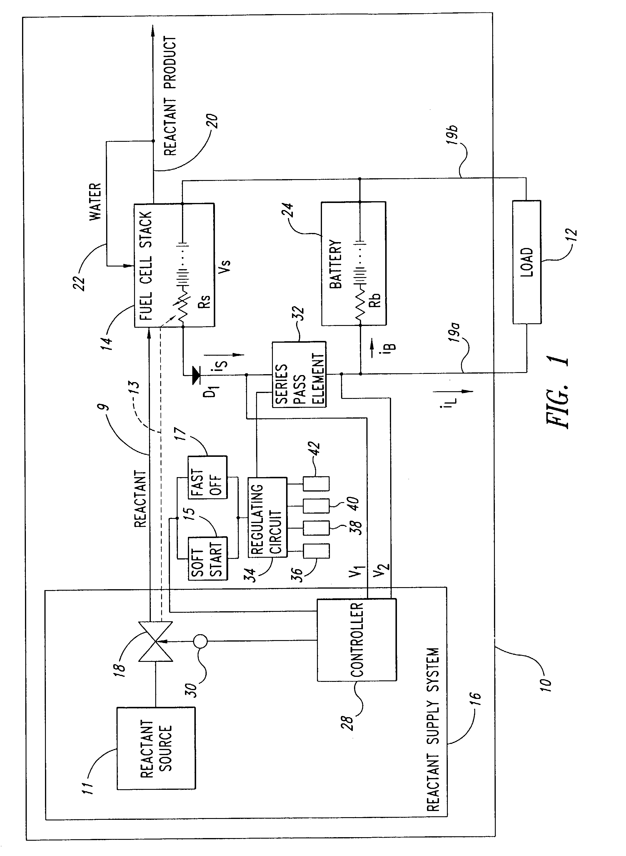 Electric power plant with adjustable array of fuel cell systems