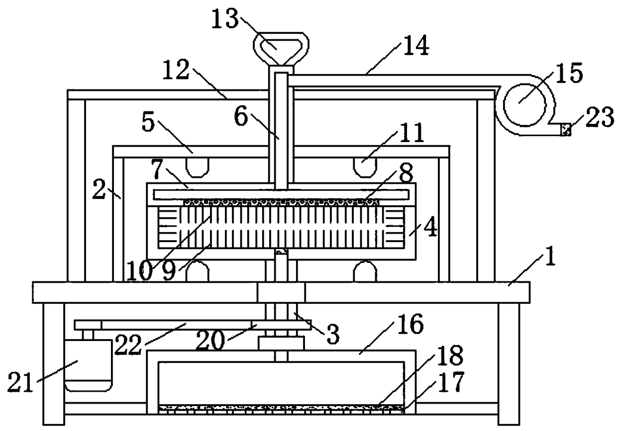 Rotary cleaning dust removal and sterilization equipment for electronic products