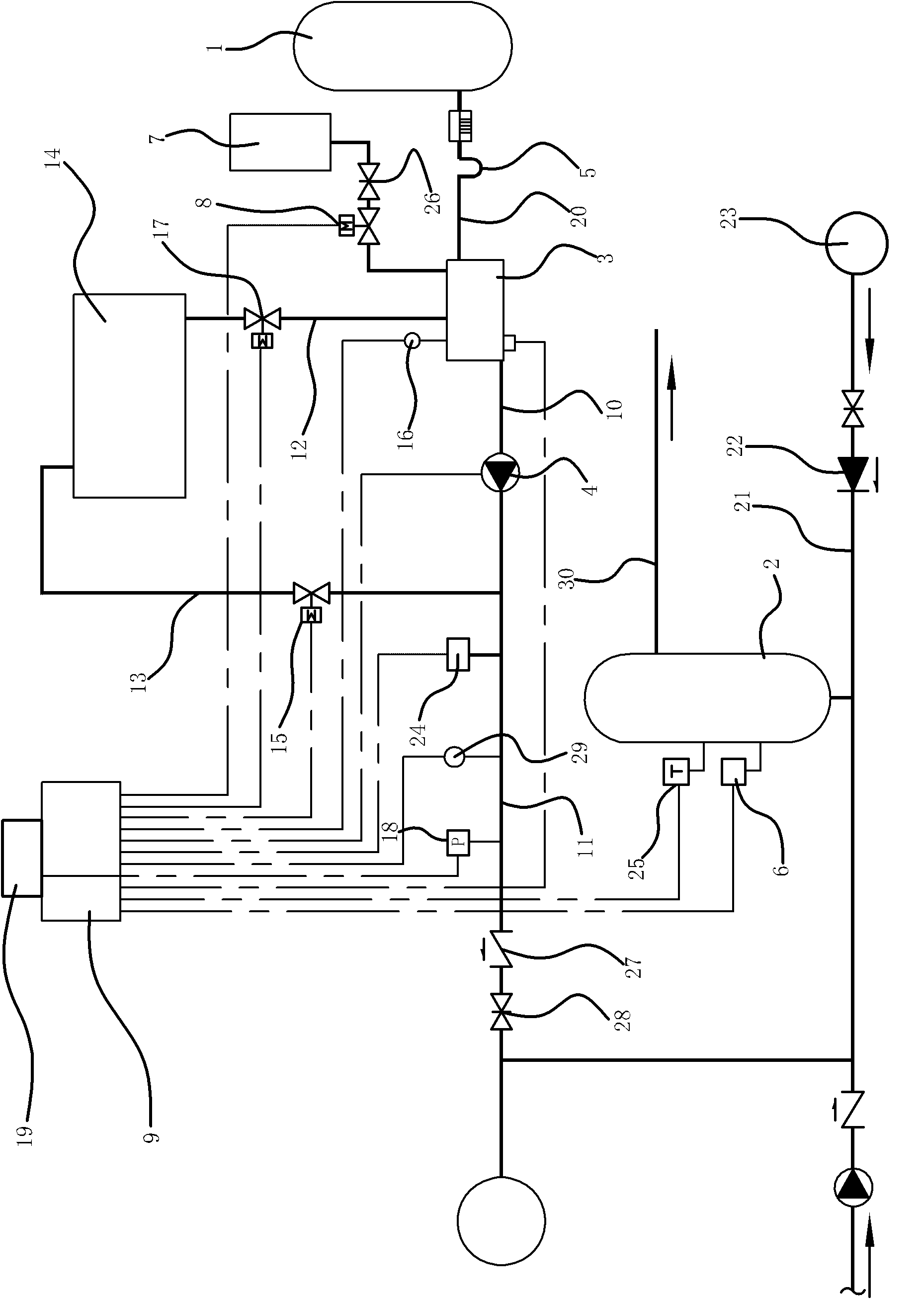 Recovery device for steam condensation water