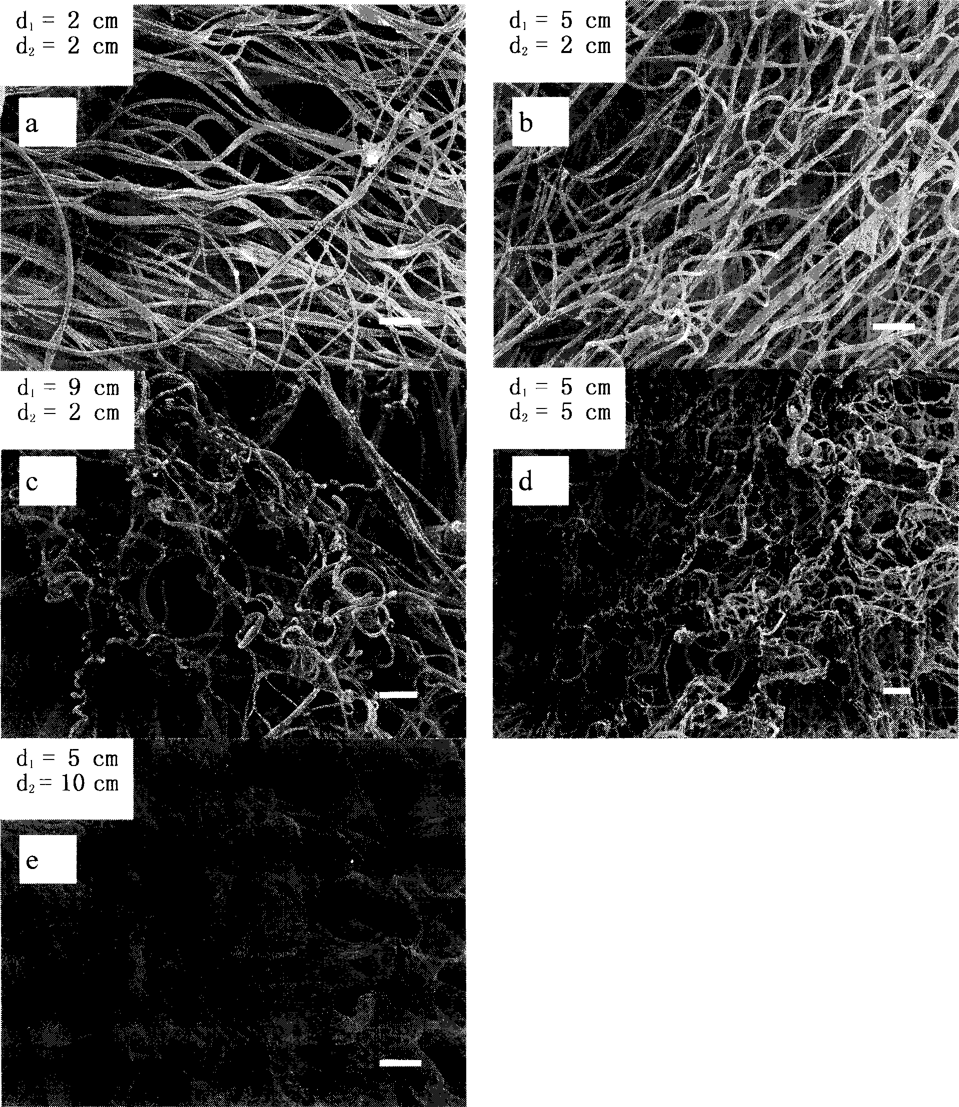 Micro-nano fibre with curled secondary structure, and preparation and use thereof