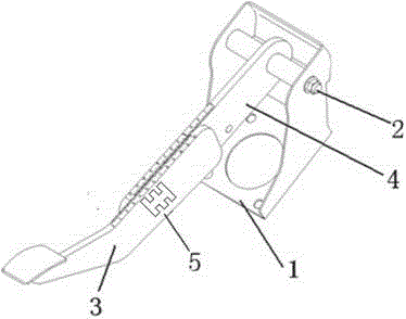 Brake pedal with adjustable lever ratio for vehicle