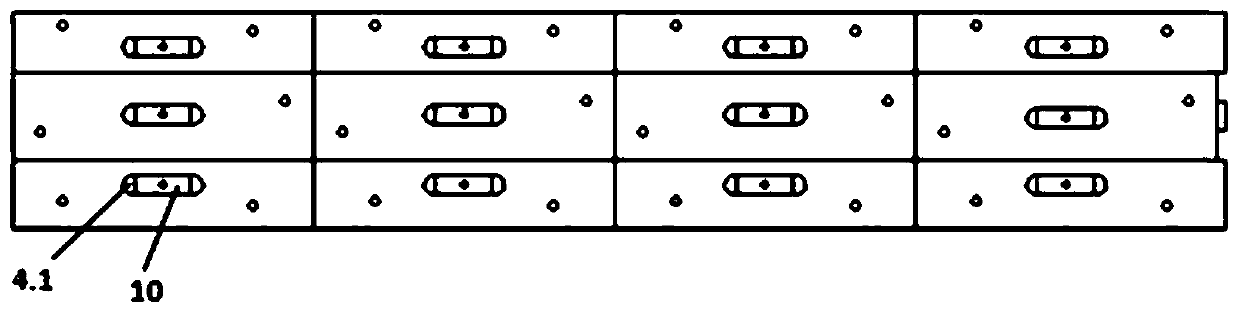 Modular bending die and bending method for aluminum profile