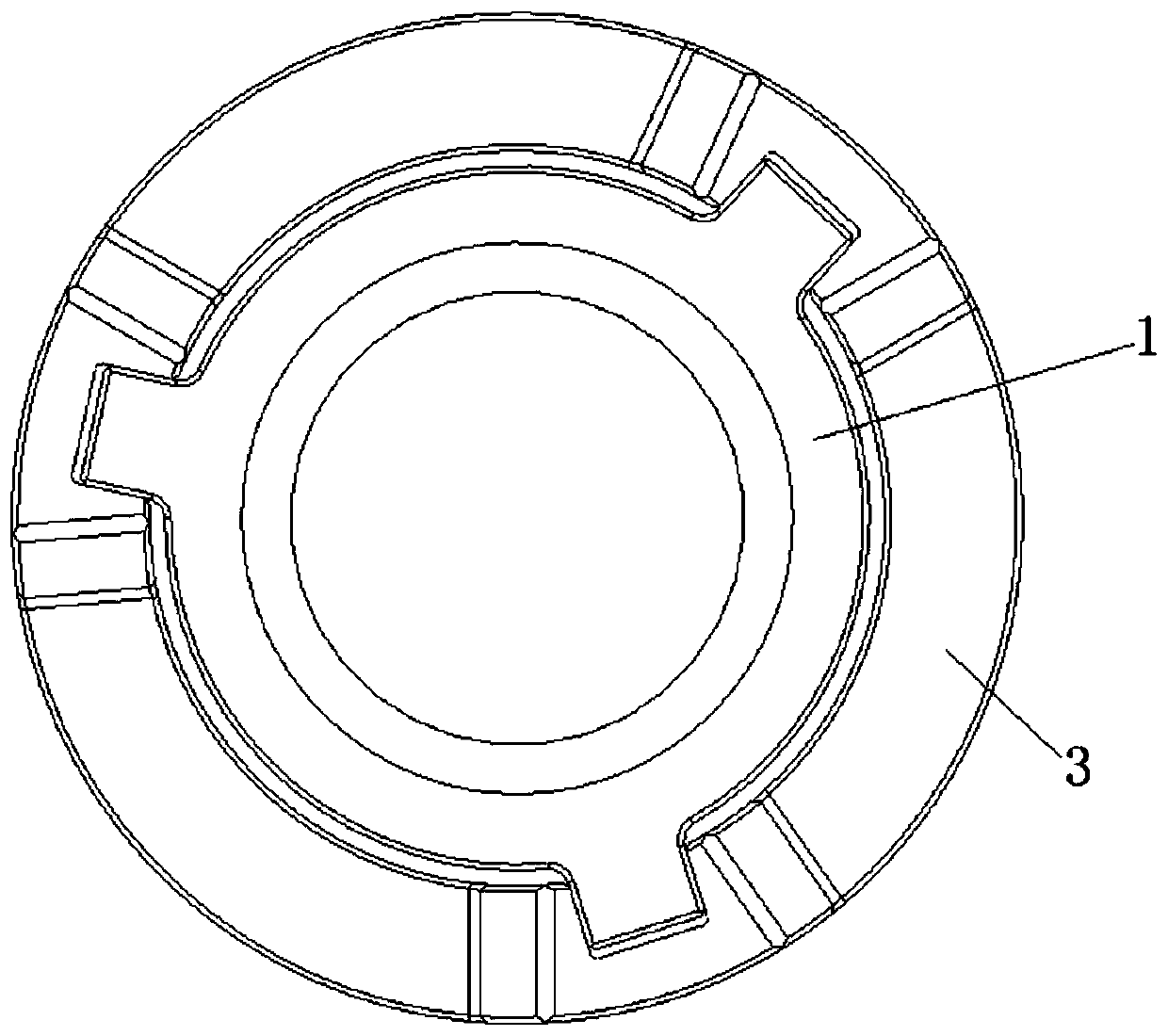 Rotation limiting structure and vehicle steering system