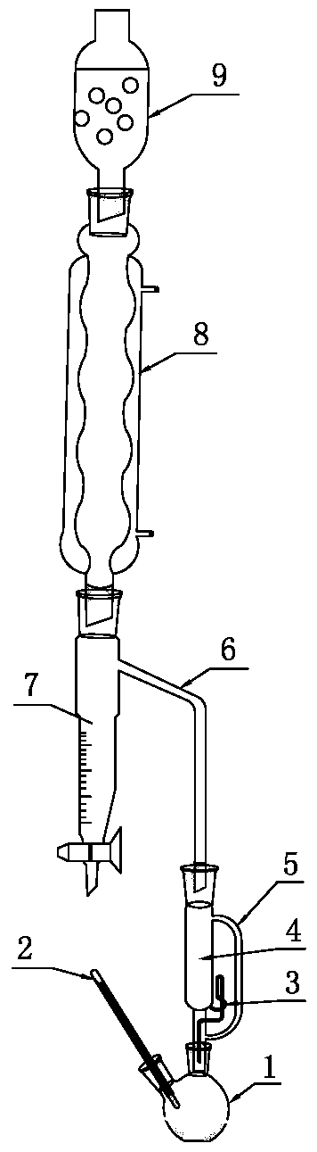 A multi-component extraction device for oilfield sludge and a method for recovering moisture in the dryer