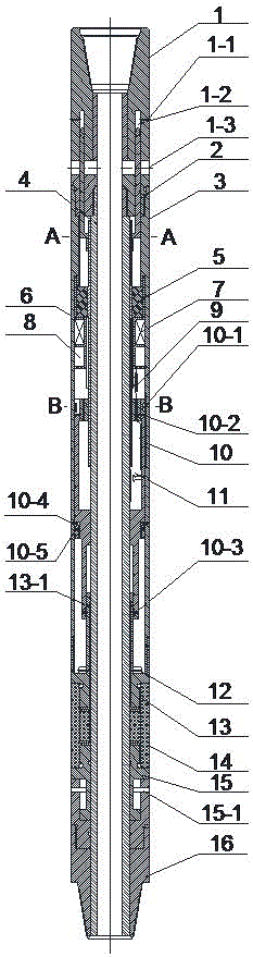 Pressing expansion type downhole annular blowout preventer and communication method thereof