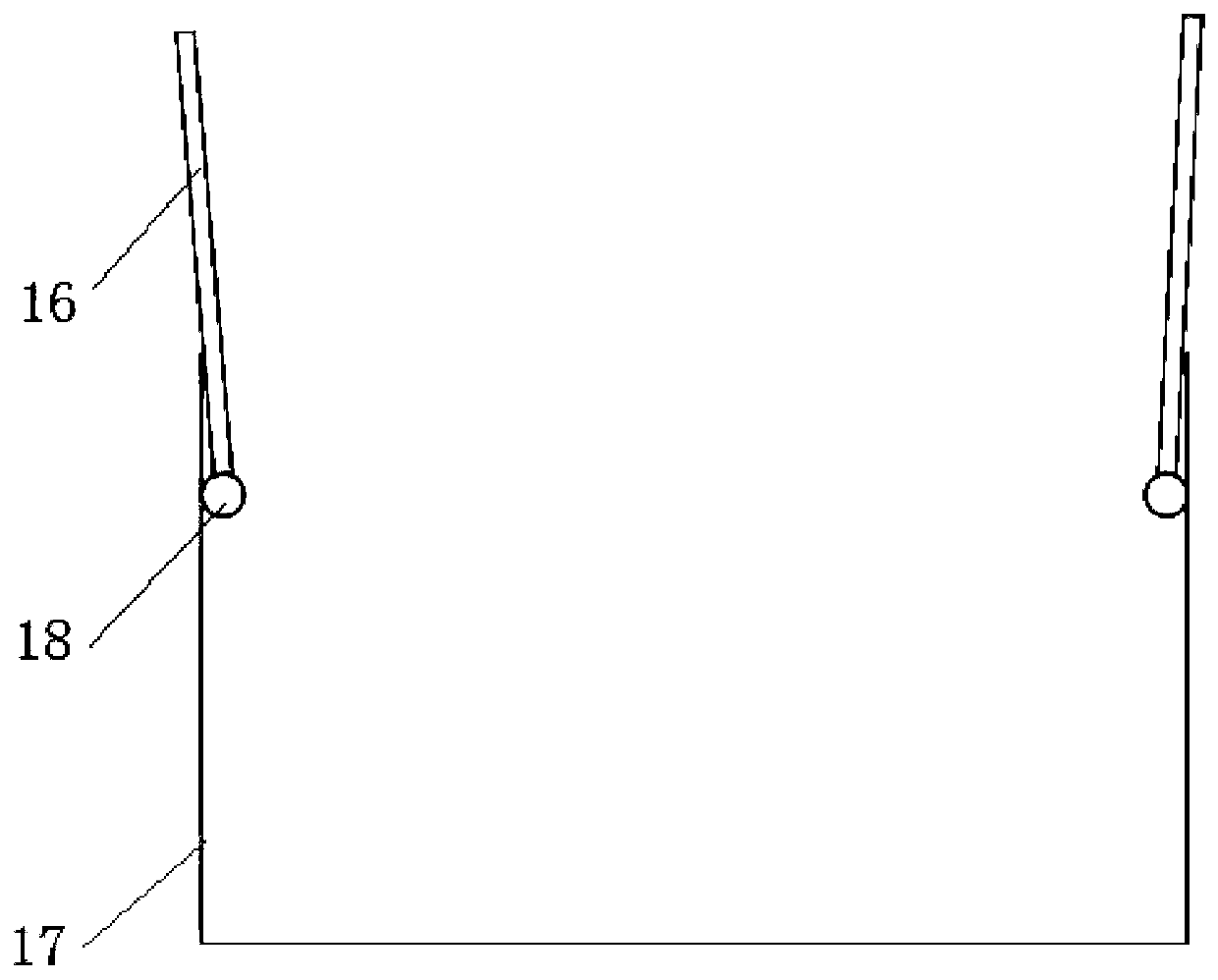 A dumping locomotive expenditure reinforcement beam pushing device and method